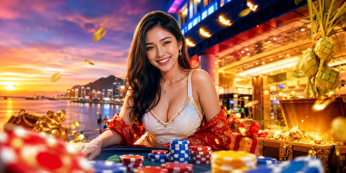Suasana kasino premium di Kota Kinabalu menggambarkan pengalaman VIP eksklusif kiss918