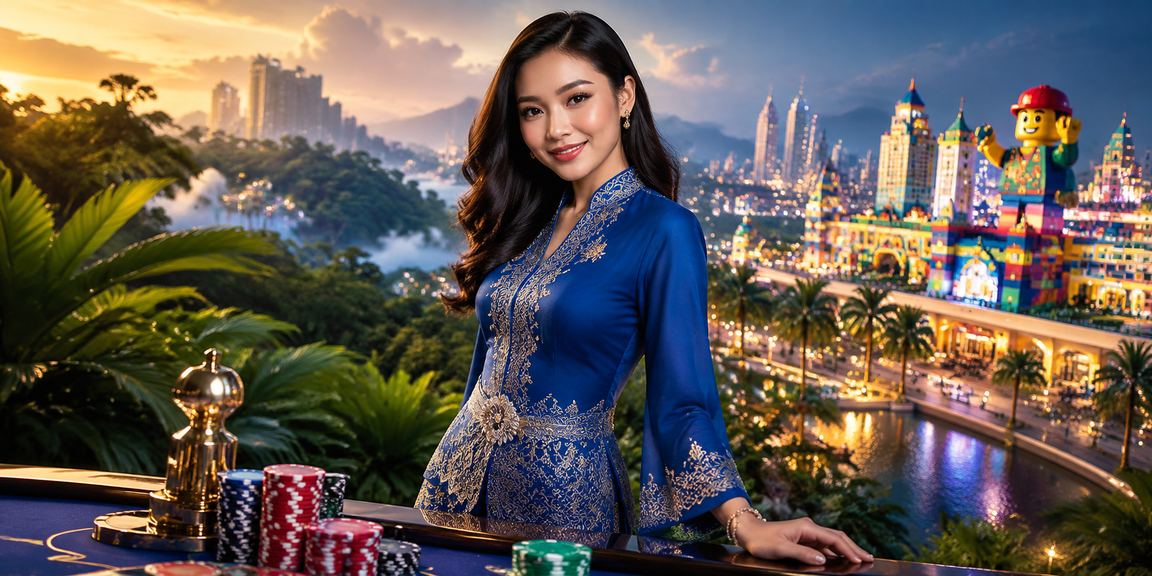 Pengguna Malaysia dalam baju kurung membuat deposit bonus di platform kiss918 dengan selamat