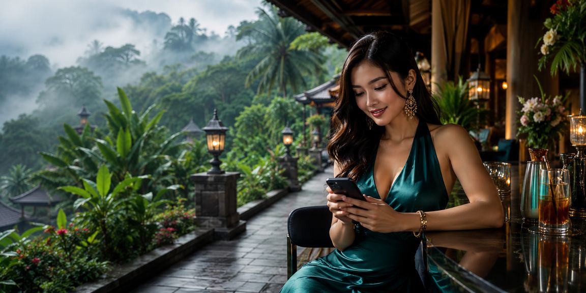 Pemain Malaysia menggunakan telefon untuk bermain loteri kasino mudah alih kiss918